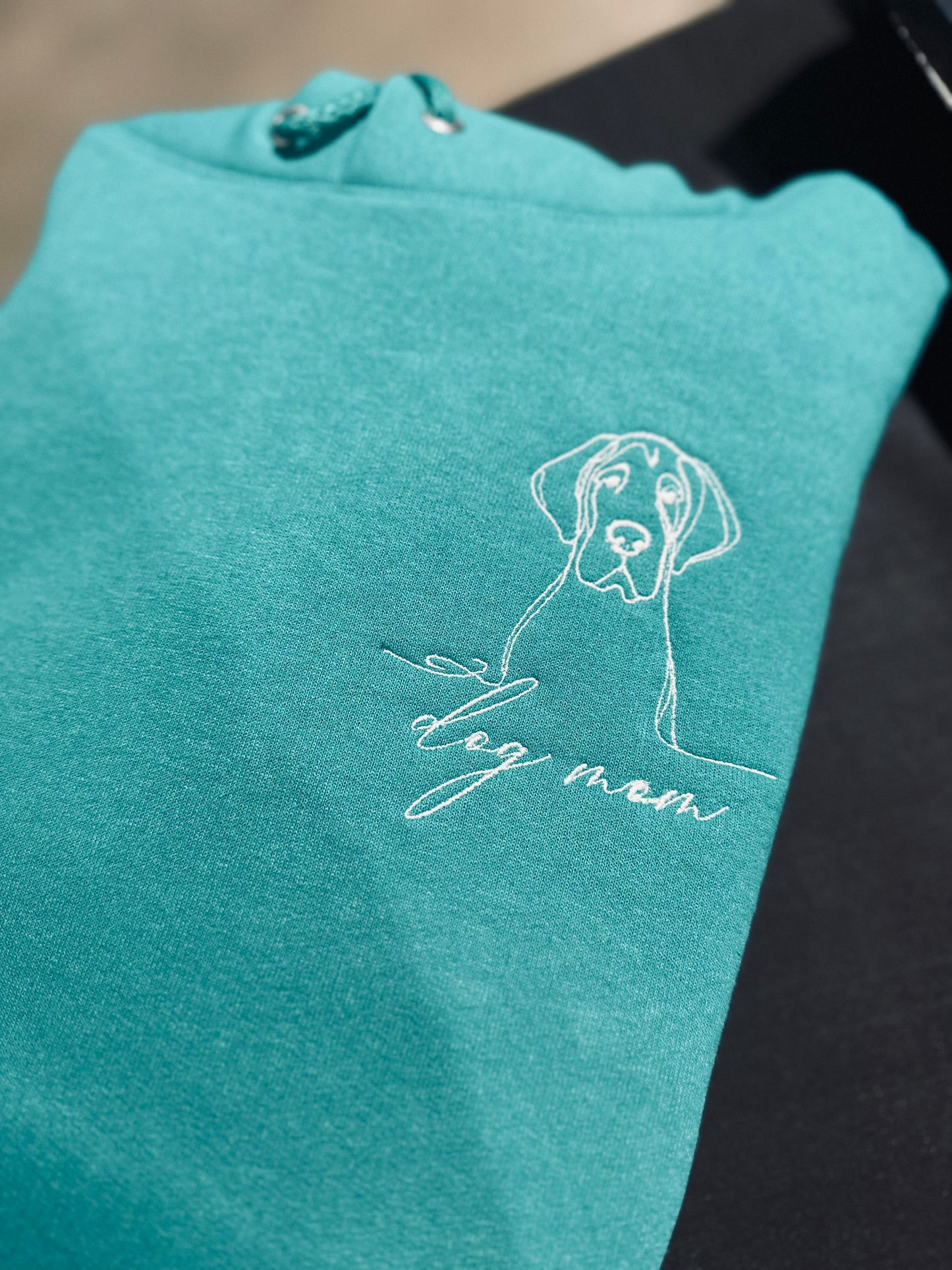 Dog Mom Embroidered Sweatshirt (read description before ordering)