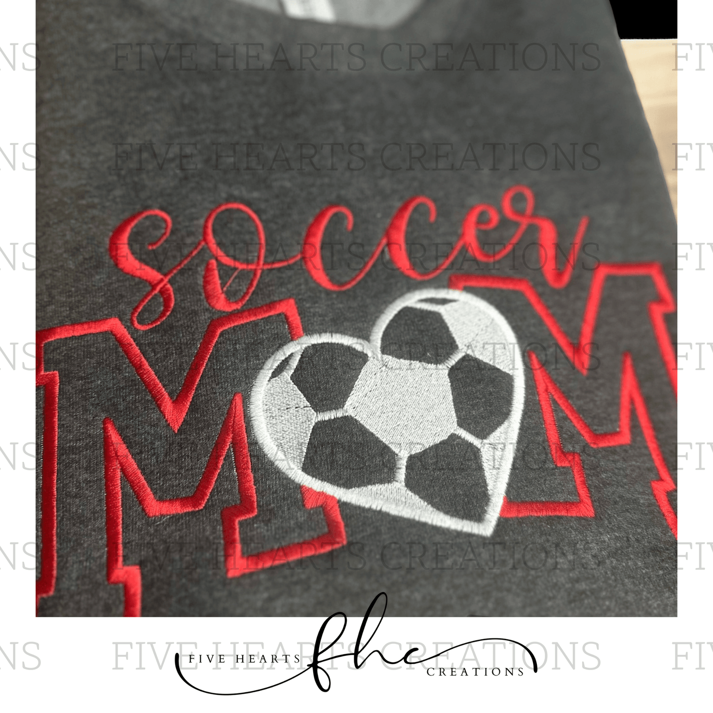 Sports Mom Sweatshirt Embroidered